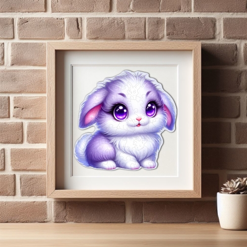 Puzzle Drewniane Króliczek 51 elementów